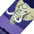 thumbnail image 4 of Cool Socks, Wild African Safari, Jungle Animal Print Fun Socks for Men, Elephant, 4 of 6