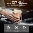 thumbnail image 5 of Modern 18oz Double Drinking Coffee Mug – Vacuum Insulated Stainless Steel Travel Cup with Leakproof Lid, 316 Steel Thermos Tumbler for Hot & Cold Beverages, 5 of 7