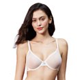 thumbnail image 2 of Sexy Lace Bra See Through Breathable Soft Underwear for Women, 2 of 5