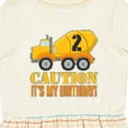 thumbnail image 4 of Inktastic 2nd Birthday Construction Truck, Cement Mixer 2 Years Old Girls Toddler Dress, 4 of 5
