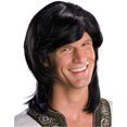 thumbnail image 2 of Adult Mens Black 70s Groovy Hippie Disco Costume Wig, 2 of 2