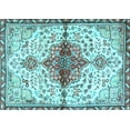 thumbnail image 1 of Ahgly Company Indoor Rectangle Persian Light Blue Traditional Area Rugs, 4' x 6', 1 of 4