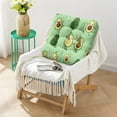 thumbnail image 2 of Kawaii Avocado Floor Pillow&nbsp;– 22x22 Inch Large Meditation Cushion, Dutch Velvet, Sweet Green Avocado Design for Yoga & Lounge, 2 of 7