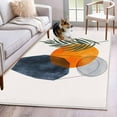 thumbnail image 2 of Area Rugs for Living Room 4x6 Ft, Boho Non Slip Area Rugs for Kitchen Bedroom Entryway, Middle Century Abstract Modern Geometric Leaf Washable Carpet Runner Rug Floor Mats for Bedroom Home Decor, 2 of 9