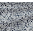 thumbnail image 4 of oneOone Cotton Jersey Navy Blue Fabric Artistic Mandala Quilting Supplies Print Sewing Fabric By The Yard 58 Inch Wide, 4 of 4