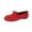 Red, variant on Women's Fashionable Versatile Casual Soft-Soled Lace-Up Plus-Size Shoes Spring/Summer Style Trendy Comfortable Low-Heeled Loafers And Sandals. Brown 9