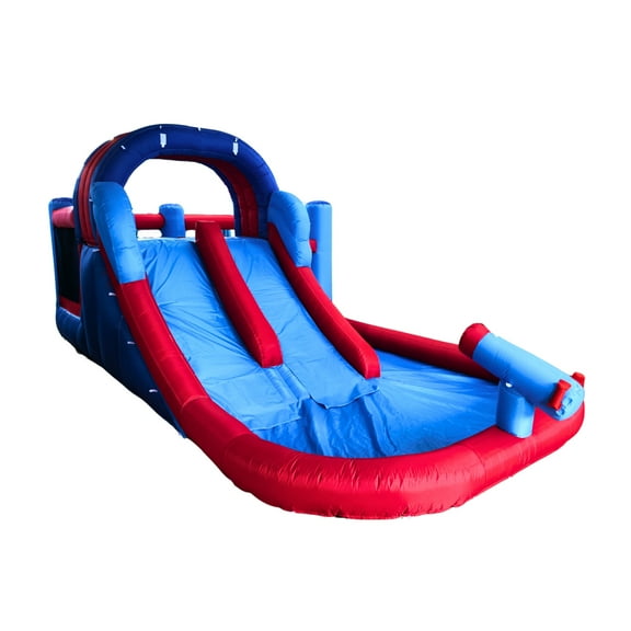 Avyna Royal Wave Playground 2 - Multicolored Kids Inflatable Bounce House - Water Park - Water Slide - Safe Outdoor Fun - Ages 3-9 - Blower Included - Full Warranty