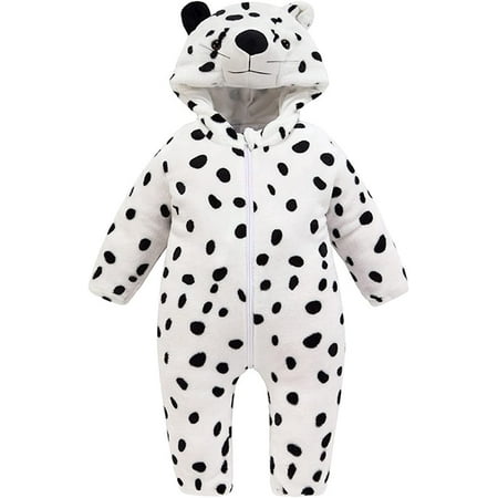 

QWZNDZGR Baby Newborn Infant Girls Boys Spring Winter Animals Long Sleeve Fleece Romper Jumpsuit Clothes Boys Romper