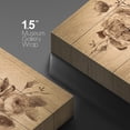 thumbnail image 4 of wall26 Canvas Print Wall Art Vintage Retro Classic Ink Rose Flowers Nature Wilderness Wood Panels Modern Art Multicolor Zen Rustic Decorative Relax/Calm for Living Room, Bedroom, Office - 12"x18, 4 of 5