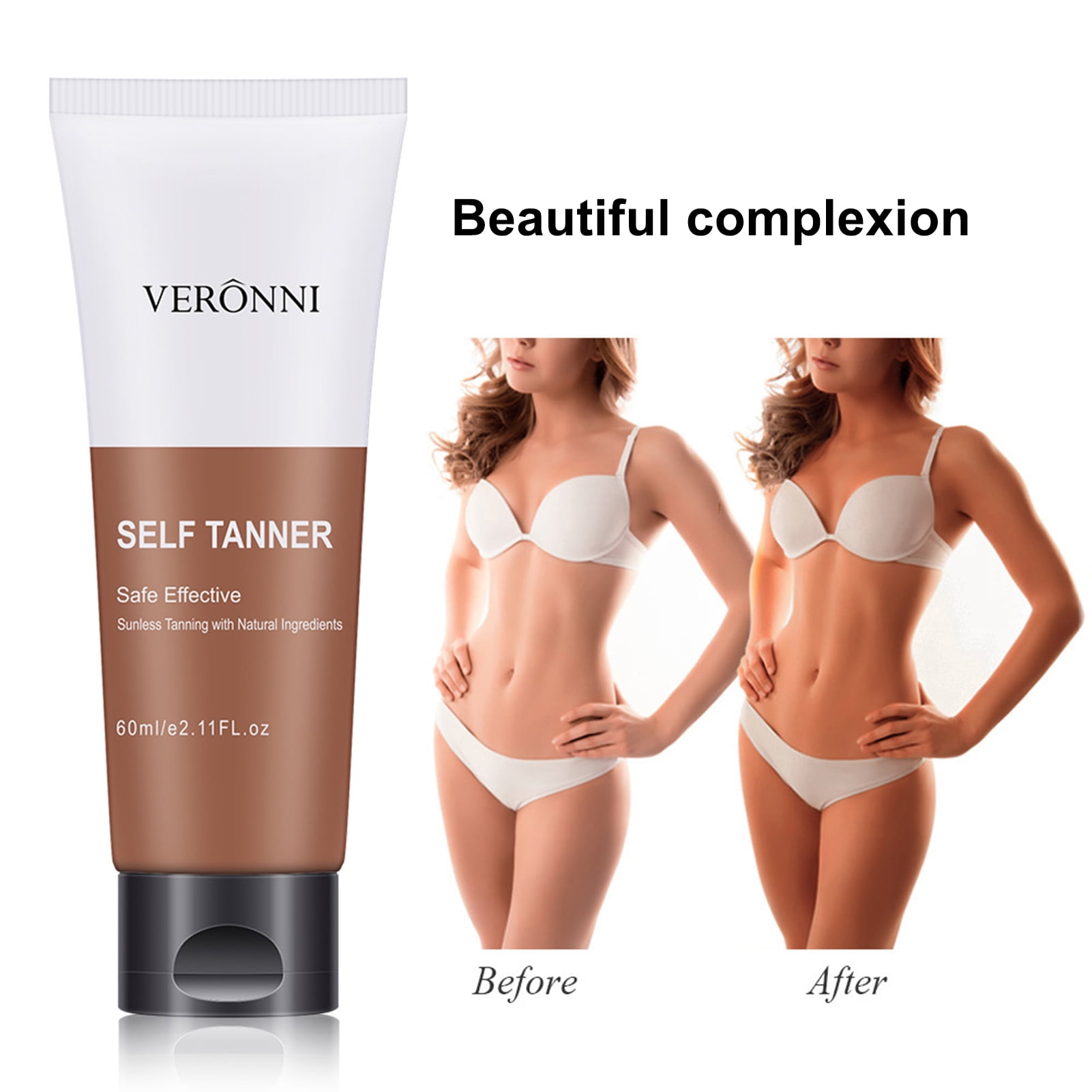 GoFJ 60ml Tanning Lotion QuickDrying Nonsticky Skintone enhancers