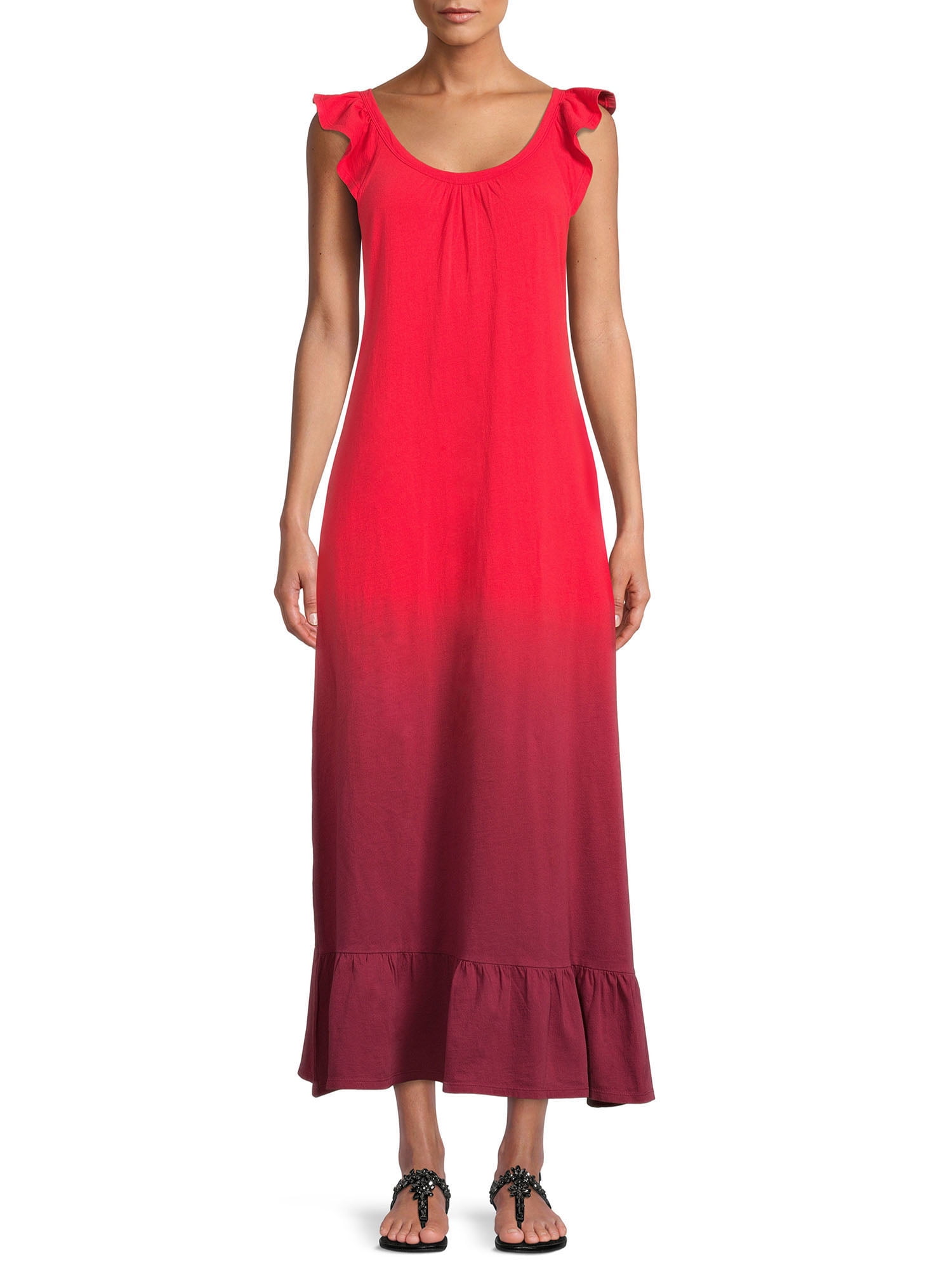 Time and Tru Women's Knit Maxi Dress