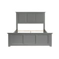 thumbnail image 3 of Traditional Full Bed Frame with Footboard - Classic Bedroom Furniture, Grey Finish, 78"x57.75"x44.25", 3 of 10