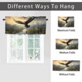 thumbnail image 6 of Flying Bald Eagle Window Curtain Valances Nature Forest Wildlife Eagle Window Valance for Living Room Bedroom, Kitchen Valance Rod Pocket Window Curtain 54 by 18 in, 1 Panel, 6 of 6
