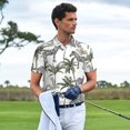 thumbnail image 3 of Fuzoiu Palm Trees Zebra Print Men's Polo Shirts Short Sleeve,Golf Shirts for Men,Mens Golf Shirt Moisture Wicking Quick-Dry-3X-Large, 3 of 6