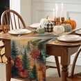 thumbnail image 3 of Fall Scenery Table Runner, Autumn Thanksgiving Kitchen Dining Table Decoration for Home Party Decor 13x48 Inches, 3 of 9