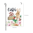 thumbnail image 3 of Qocolhg Easter Bunny/Egg/Gnome with Rabbit Themed Garden Flag 12x18 Double Sided, Funny Bunny Floral Small Yard Flag Easter Egg Banner for Easter Holiday Farmhouse Yard Outdoor Decorations, 3 of 7
