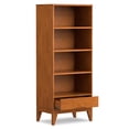 thumbnail image 3 of Trent Home Solid Hardwood Teak Brown Bookcase Rectangular 60"x24"x16" Unassembled, 3 of 9