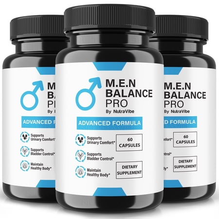 (3 Pack) M.E.N Balance Pro Capsules – Official MENBalance Pro All-Natural Pills for Physical Health & Overall Well-Being, Premium Pastillas for Energy, Vitality & Wellness Support (180 Capsules)