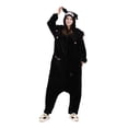 thumbnail image 4 of Kuromi-Disfraz de Cosplay Kigurumi para mujer, pijamas de dibujos animados, Onesies de Navidad, ropa de casa de franela general, regalo de fiesta de vacaciones, 4 of 6