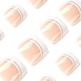 thumbnail image 3 of Uñas Postizas para Dedos de los Pies FJSMTOPl con Punta Francesa Brillantes 24 Piezas, 3 of 7