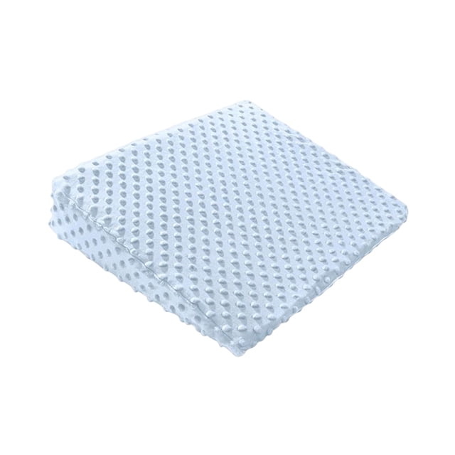 Almohada De Cuña Para Bebé Cojín Para Dormir Lateral Anti Spit Cuña Para Dormir Infantil Para Cama Azul Claro