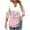 Pink, variant on 3/4 Length Sleeve Womens Tops V Neck Front Pleated Graphic T-Shirts Casual Dressy Blouses Fall Spring Tshirts (XL, Gray)