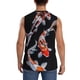 thumbnail image 4 of Fotbe Tricolor Koi Fish Trio Men's Camiseta sin Mangas Estampada para Hombres, Playera Casual para Gimnasio, Entrenamiento, Playa-Medium, 4 of 7