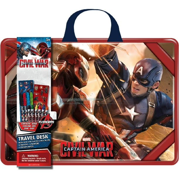 Marvel Captain America Civil War Travel Desk 1 0 Ct Walmart Com