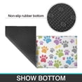 thumbnail image 6 of White Dog Paw Footprint Kitchen Rugs Sets Of 2,Anti Fatigue Kitchen Mat Rugs Non Slip Washable,Decorative Kitchen Floor Mats for Kitchen,Sink,Laundry,17"x30"+17"x47", 6 of 7