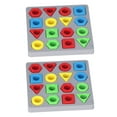 thumbnail image 3 of Shape Matching Board Game, Educational Geometric Figure Cognition Improve Observation Shape Color Sorting Toy  For Home Play, 3 of 8