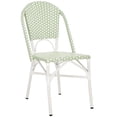 thumbnail image 5 of Safavieh Oliver Aluminum Outdoor Bistro Chair - Set of 2, Green/White, 5 of 13