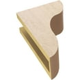 thumbnail image 6 of 4"W x 8"D x 12"H Classic Carmel Rough Cedar Woodgrain TimberThane Corbel, Primed Tan, 6 of 6