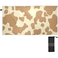 thumbnail image 2 of Coolnut Cow Beach Towel, Sand Free Super Absorbent Oversized Travel Towel with Mesh Bag for Beach,Camping, Swimming, Holiday, 30"x 60", 2 of 6