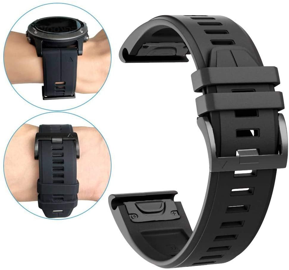 for Garmin Instinct Watch Band,YOOSIDE 22mm Quick Fit Silicone Sport Waterproof Replacement