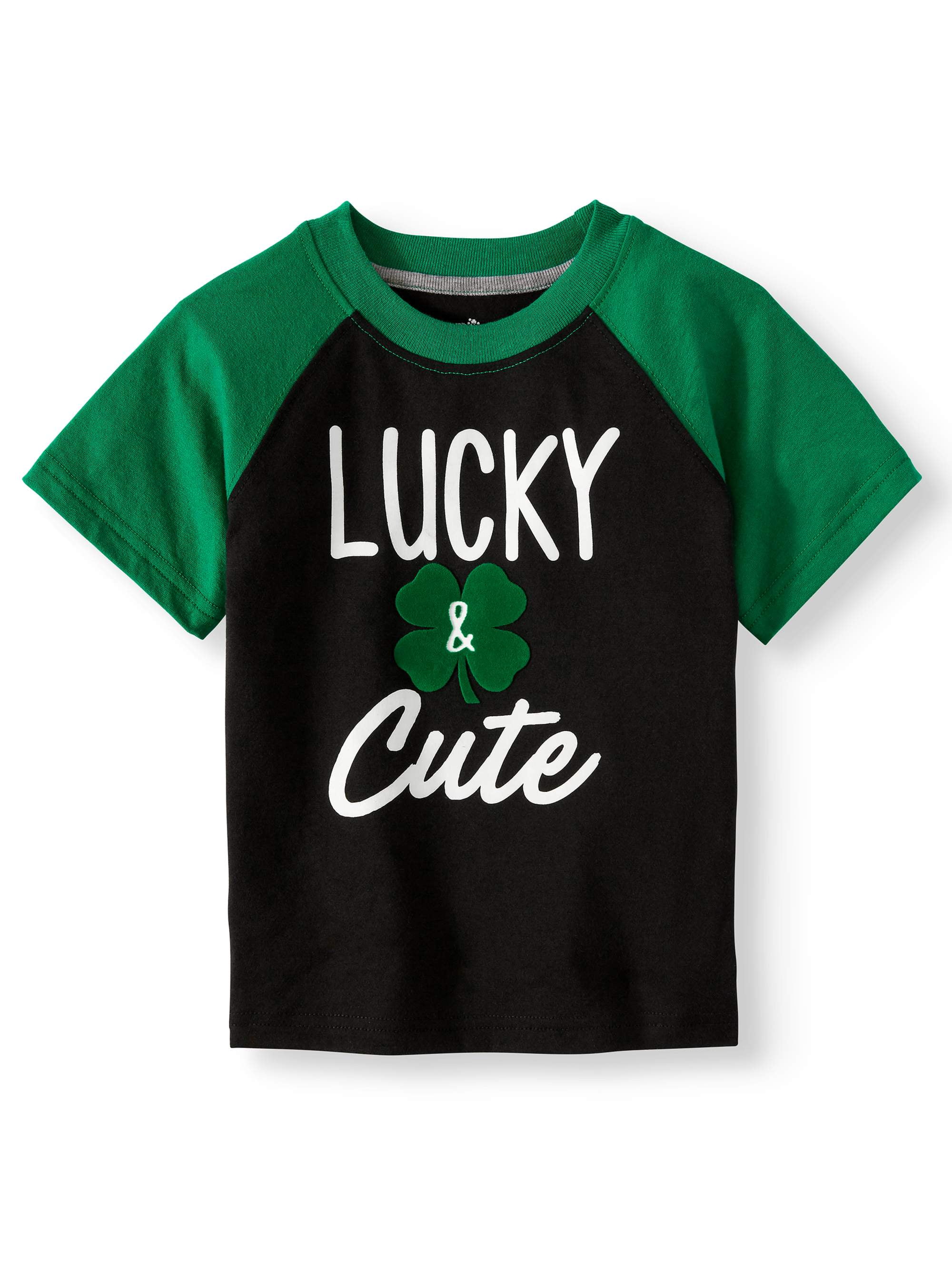 Patricks Day Unicorn Face Short-Sleeve T-Shirt Baby Boys St