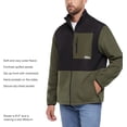 thumbnail image 4 of Eddie Bauer Men’s Lightweight Mixed Media Fleece Jacket, Full Zip (GREEN/X-LARGE), 4 of 5