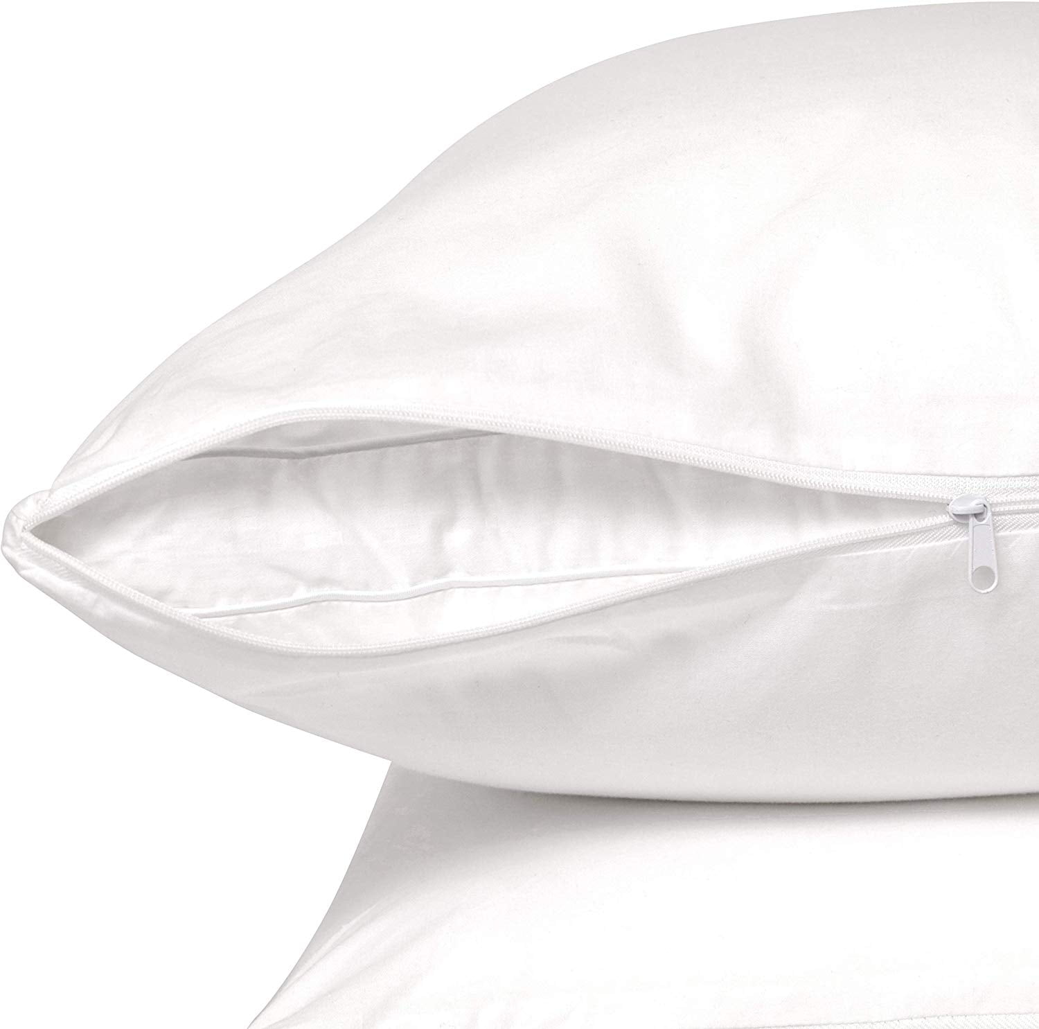 Details about   CIRCLESHOME Zippered Pillow Protectors Standard 8 Pack 100% Cotton Breathable... 