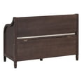 thumbnail image 5 of Ottoman Bench with Storage Solid Wood Entryway Multifunctional Removable Cushion Storage Bench with Safety Hinge, 5 of 6