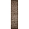 thumbnail image 1 of Unique Loom La Jolla Botanical Rug 2' 7 x 10' Runner Light Brown/Dark Brown, 1 of 2