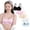 A-5 pack, variant on Big Girls First Training Bra Wireless Cotton Light Padded Teen Bras Adjustable Straps Back Closure Soft Edge Stretchy Smooth Comfort Breathable for Kids 10-14 Years