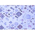 thumbnail image 1 of Ahgly Company Machine Washable Indoor Rectangle Abstract Blue Modern Area Rugs, 4' x 6', 1 of 4