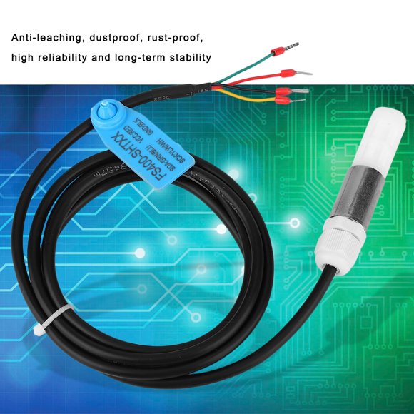 Sensor, FS400 SHT3X Temperature Humidity Sensor, Stainless Steel Plastic Housing I2C Output, For Computer Room, Temperature Probes Sensors