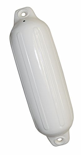 Défense d’embarcation gonflable nervurée de luxe de 15,1 cm x 55,9 cm (6 po x 22 po), blanc