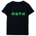 thumbnail image 4 of Chandails de la Saint-Patrick pour Femmes, Col Rond Décontracté, Manches Courtes, T-shirt Imprimé Arbre de Noël, Haut, Chandail de la Saint-Patrick, 4 of 4