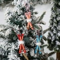 thumbnail image 2 of Wooden Christmas Tree Mini Pendant - Painted Sleigh Combination Pendant  Retro Gift Box  Mantel Door Bookshelf  Christmas Tree Decoration, 2 of 6