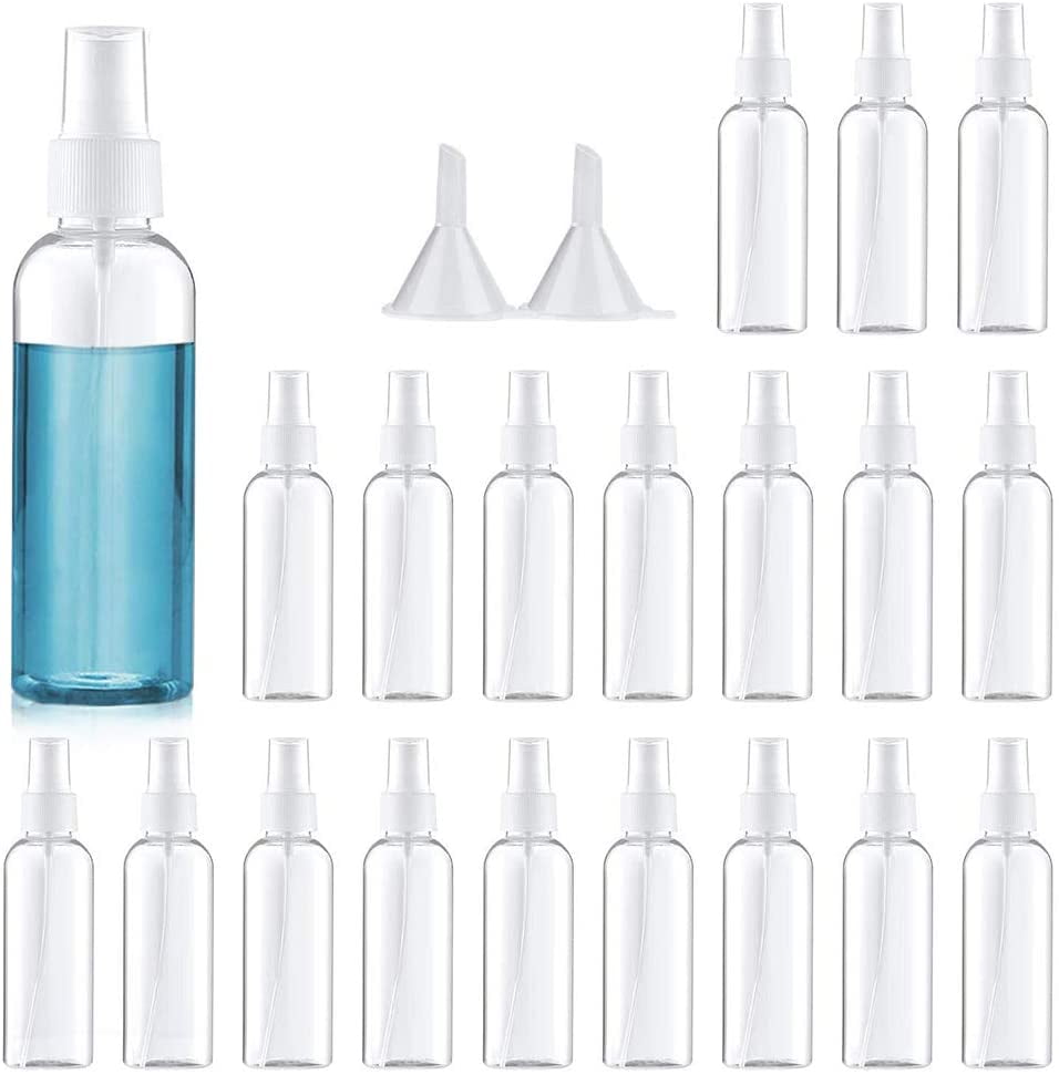 Flacon Spray Mini, Flacon Vaporisateur De Voyage Lot De 3, Vaporisateur Brumisateur Fin Pour Huiles Essentielles, Contenants De Voyage Rechargeables En Plastique, Vaporisateur Pour Parfum(2oz / 60ml