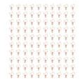 thumbnail image 1 of 100pcs Binder Clips Cute Flower Shape Metal Hollowed Long Tail Clips Paper Clamps for Office Document Ticket Rose Gold, 1 of 8