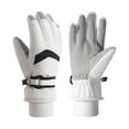 thumbnail image 1 of fastboy Polyester Winter Gloves For Women Soft Plush Lining For Ultimate Warmth Anti Slip Better Grip white, 1 of 6