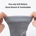 thumbnail image 4 of FITDON 5 Pairs Women's Calf-Length Socks Crew Socks, Non Slip Cotton Athletic Socks, Gray, 4 of 6