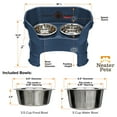 thumbnail image 6 of Neater Pets Neater Feeder Deluxe With Leg Extensions Mess-Proof Elevated Food & Water Bowls for Medium Dogs, Dark Blue, 6 of 8